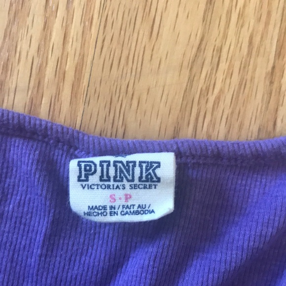 Purple stretchy tank top PINK - Picture 3 of 4